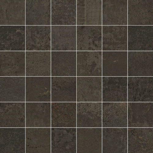 aparici metallic brown natural mosaico padló 29,75x29,75/5x5 cm