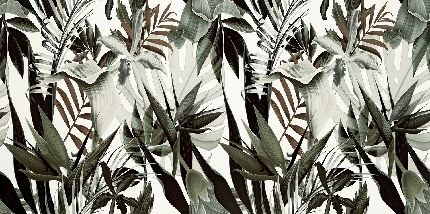 arte rainforest leaves csempe 59,8x119,8 cm