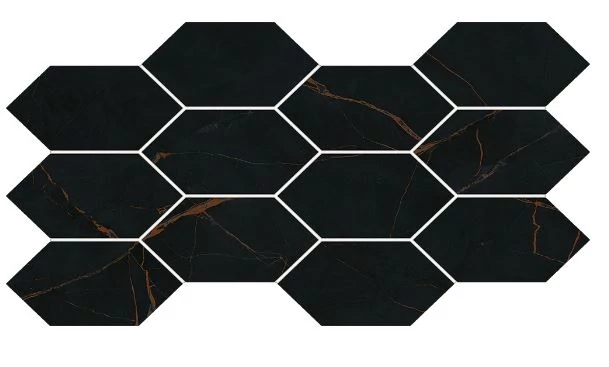 arte marmaris black mozaik 42,9x22,3 cm