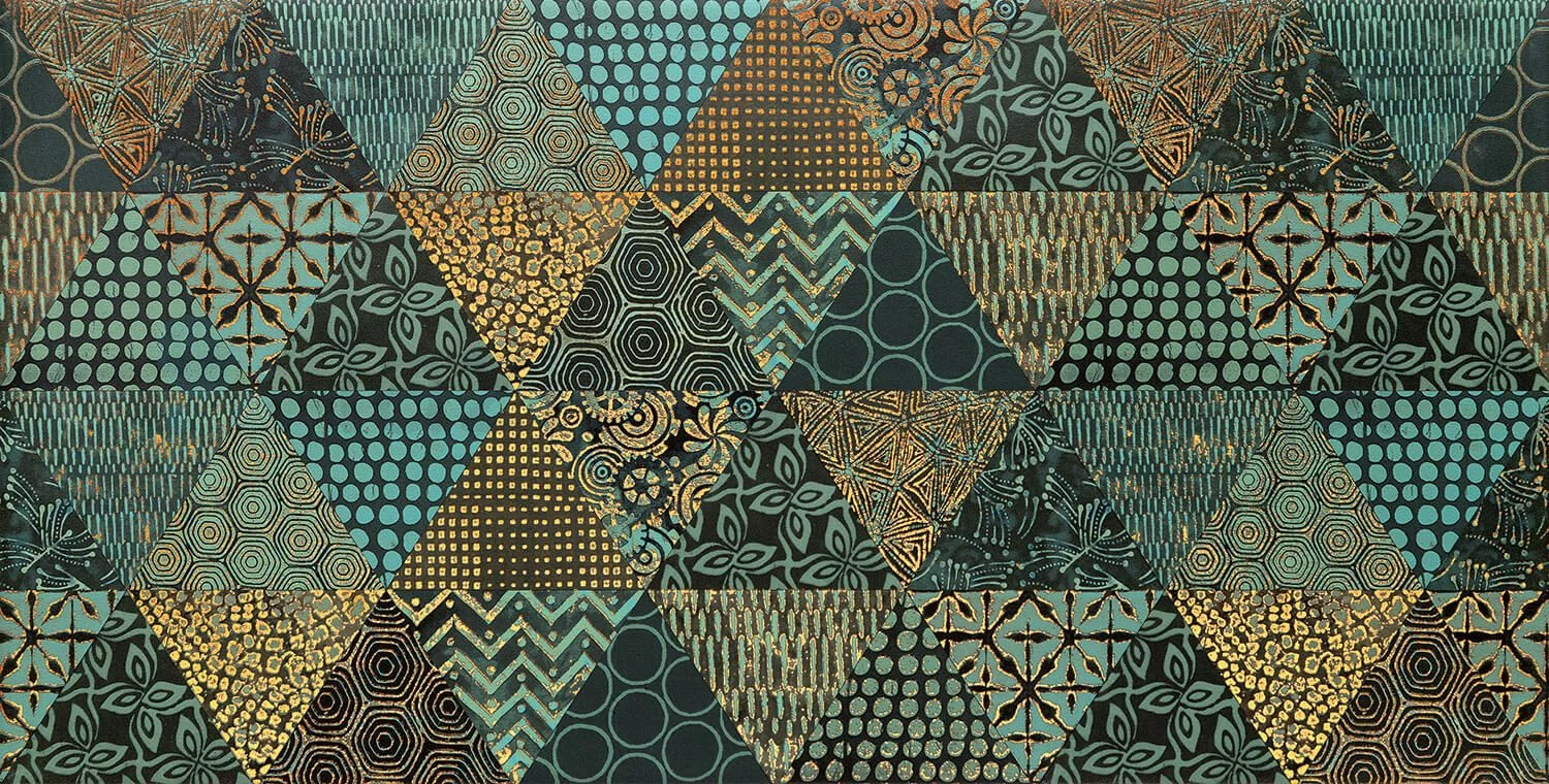 domino margot green geo dekor 30,8x60,8 cm