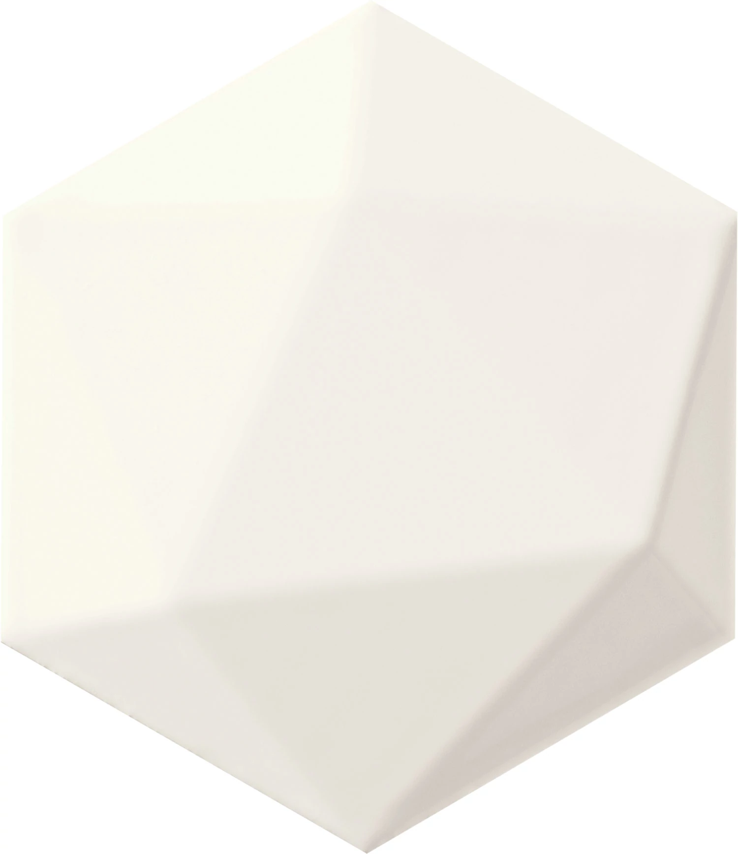 arte origami white hex csempe 11x12,5 cm