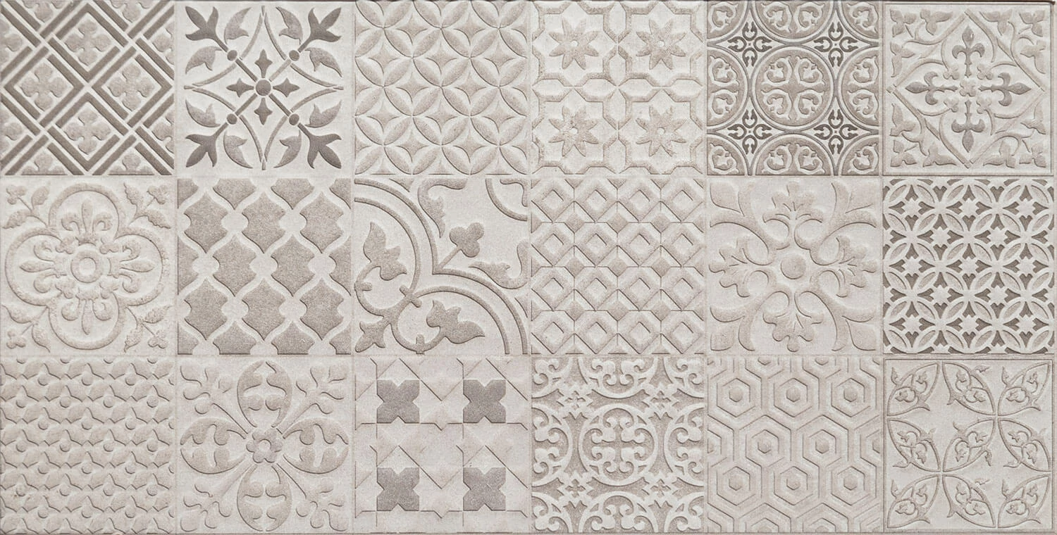 arte velvetia patch grey str csempe 30,8x60,8 cm