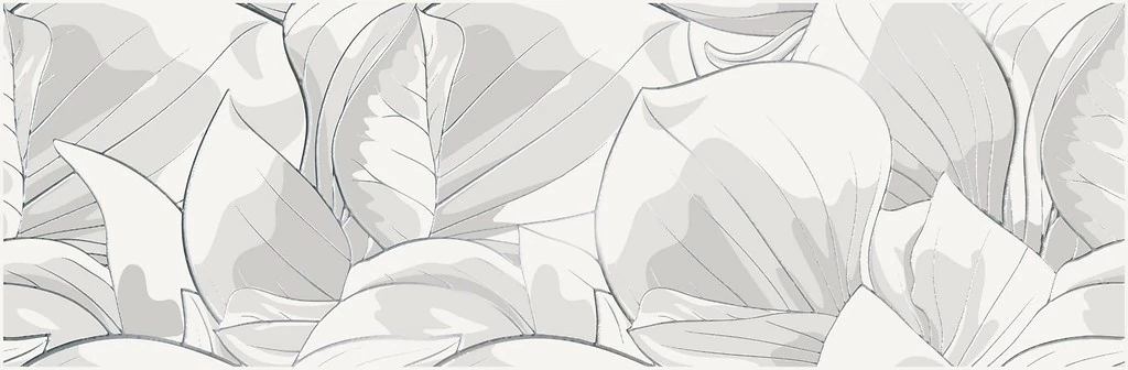 cersanit flower cemento white inserto dekor 24x74 cm
