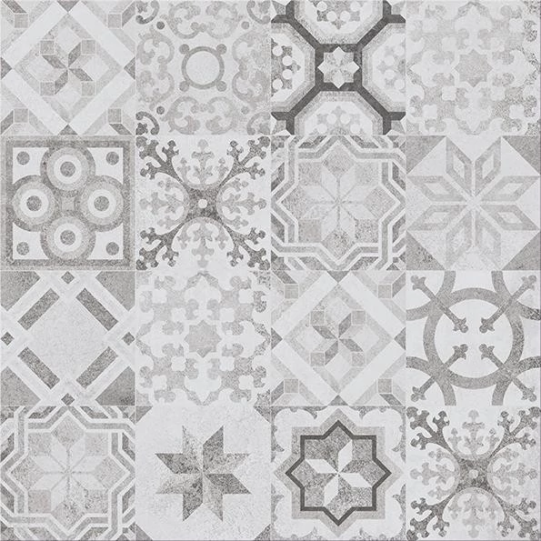 cersanit concrete style patchwork padlódekor 42x42 cm