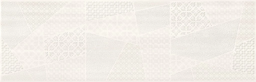 cersanit ferano white patchwork inserto satin dekor 24x74 cm