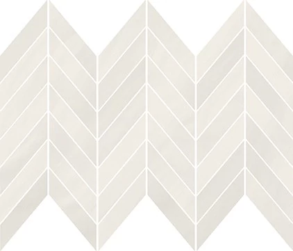 cersanit markuria white chevron mozaik matt 25,5x29,8 cm