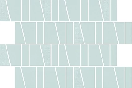cersanit zambezi green trapeze mosaic matt 20x29,5 cm