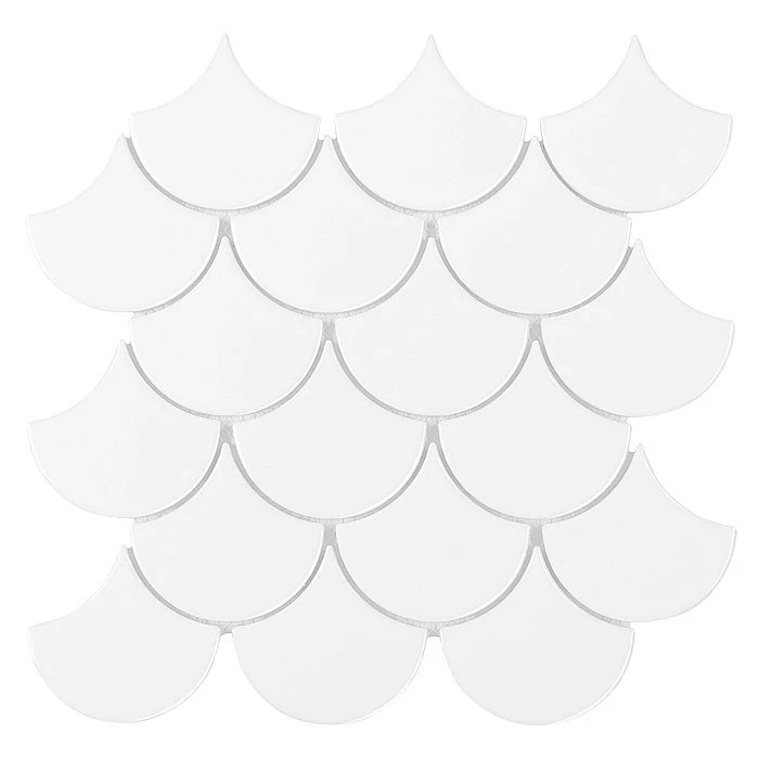 dunin mini fish scale white 88 mozaik 29,6x30 cm