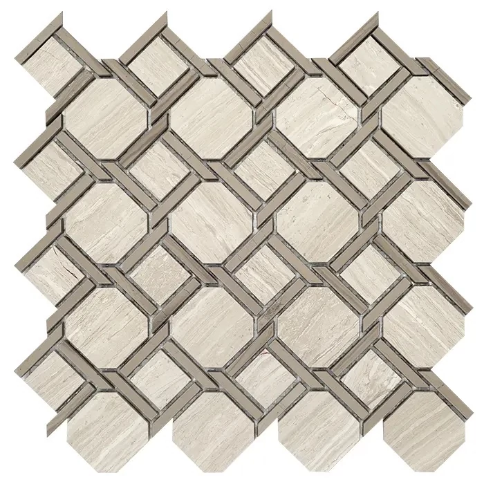 dunin manorial woodstone grey nodum glossy mozaik 28x28x1 cm
