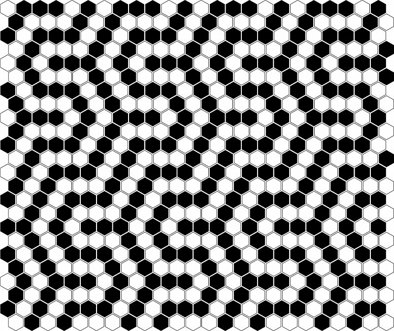 dunin mini hexagon b&w coral mozaik 26x30 cm
