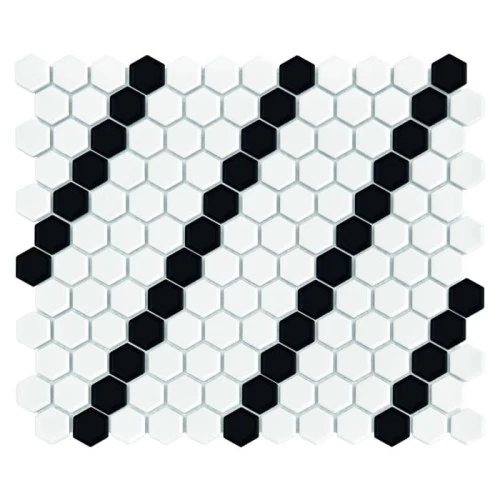 dunin mini hexagon b&w lean mozaik 26x30 cm