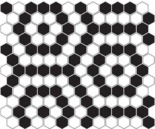 dunin mini hexagon b&w nano mozaik 26x30 cm