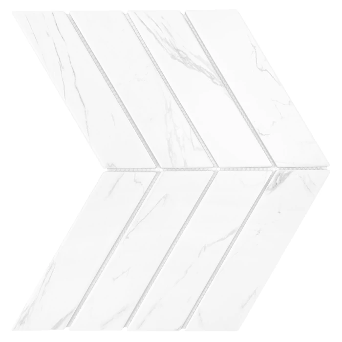 dunin royal chevron carrara mat 31,8x22,4 cm