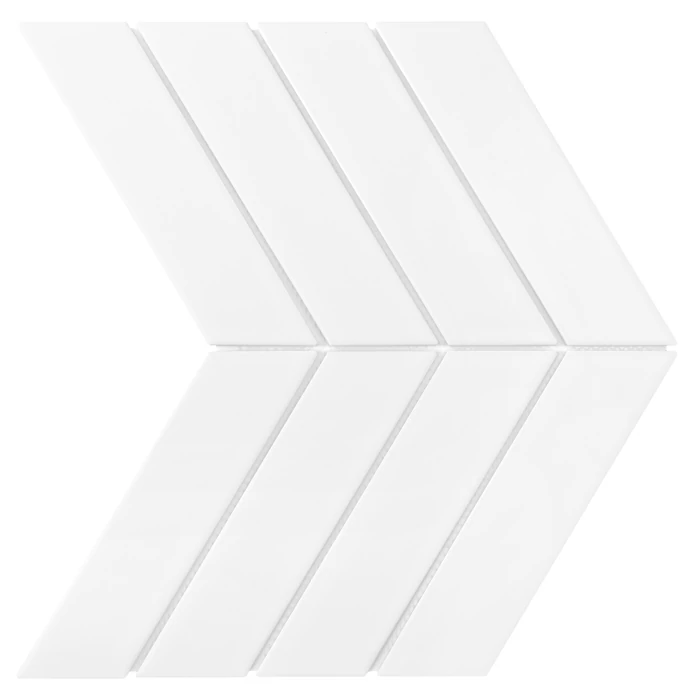 dunin royal chevron white mat 31,8x22,4 cm
