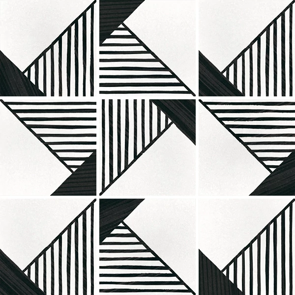 equipe caprice deco origami b&w 20x20 cm