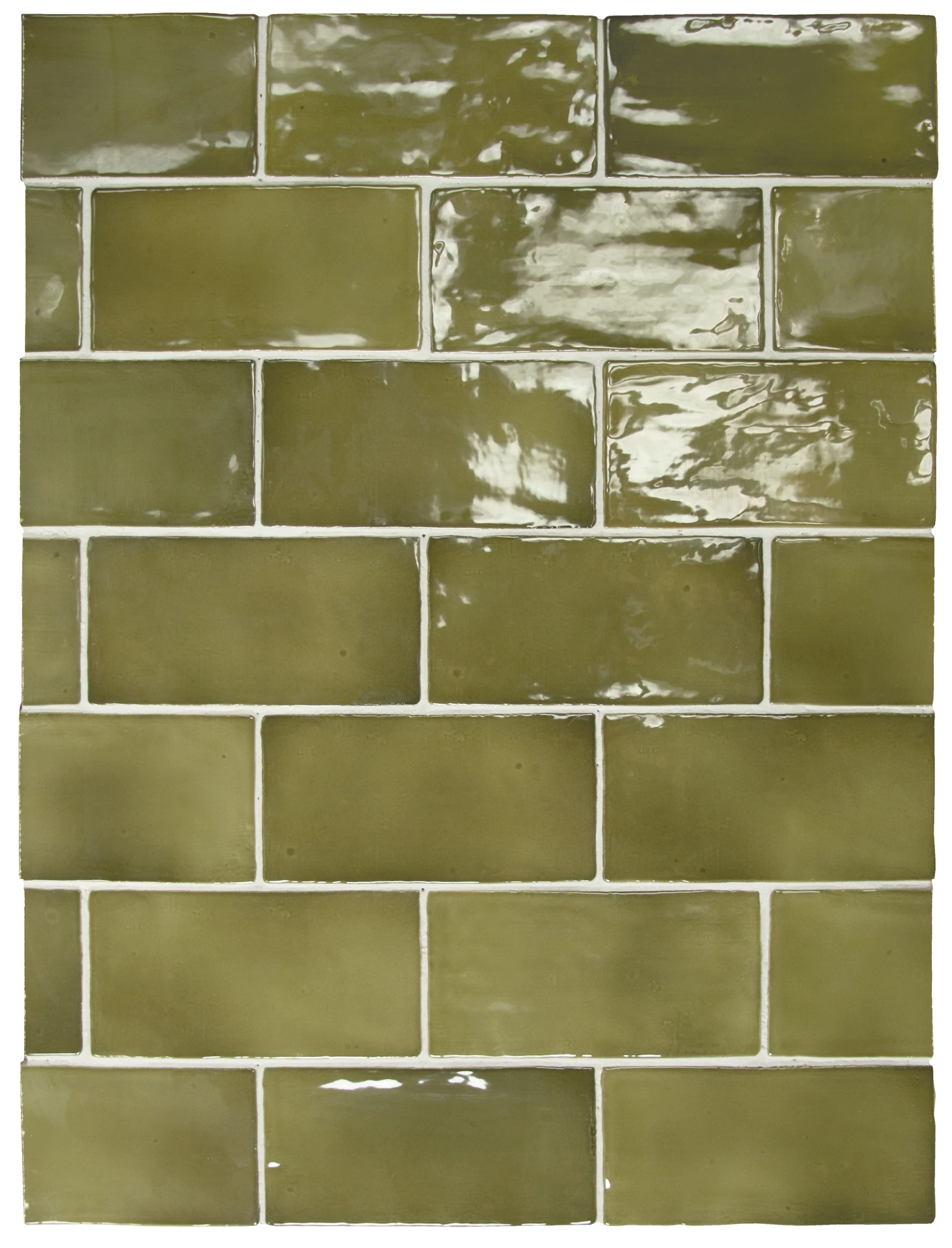 equipe manacor basil green csempe 7,5x15 cm