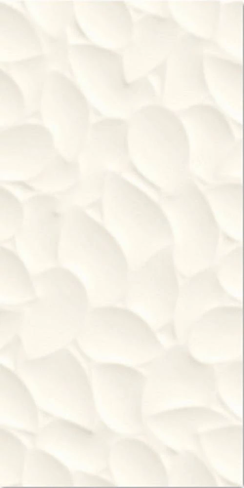 love genesis leaf white matt ret csempe 30x60 cm