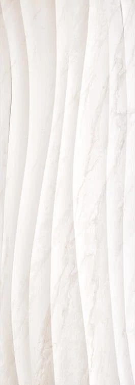 love marble shape white matt ret csempe  35x100 cm