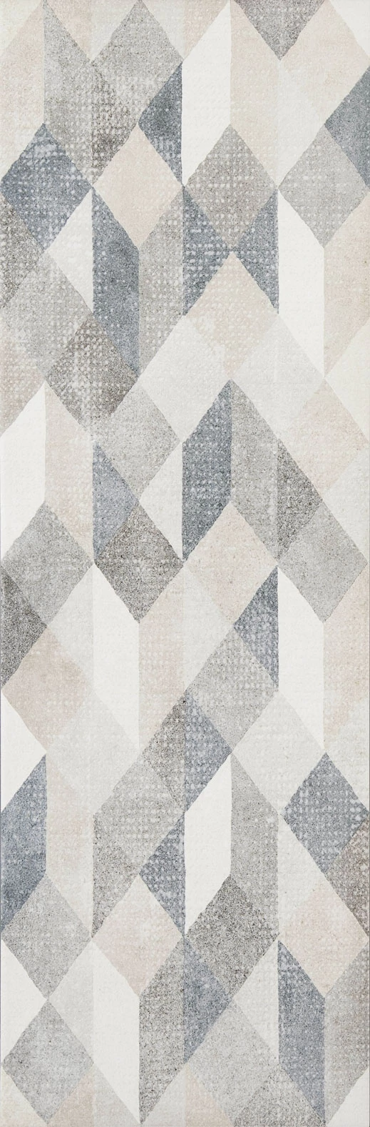marazzi chalk decoro origami grey M02S 25x76 cm