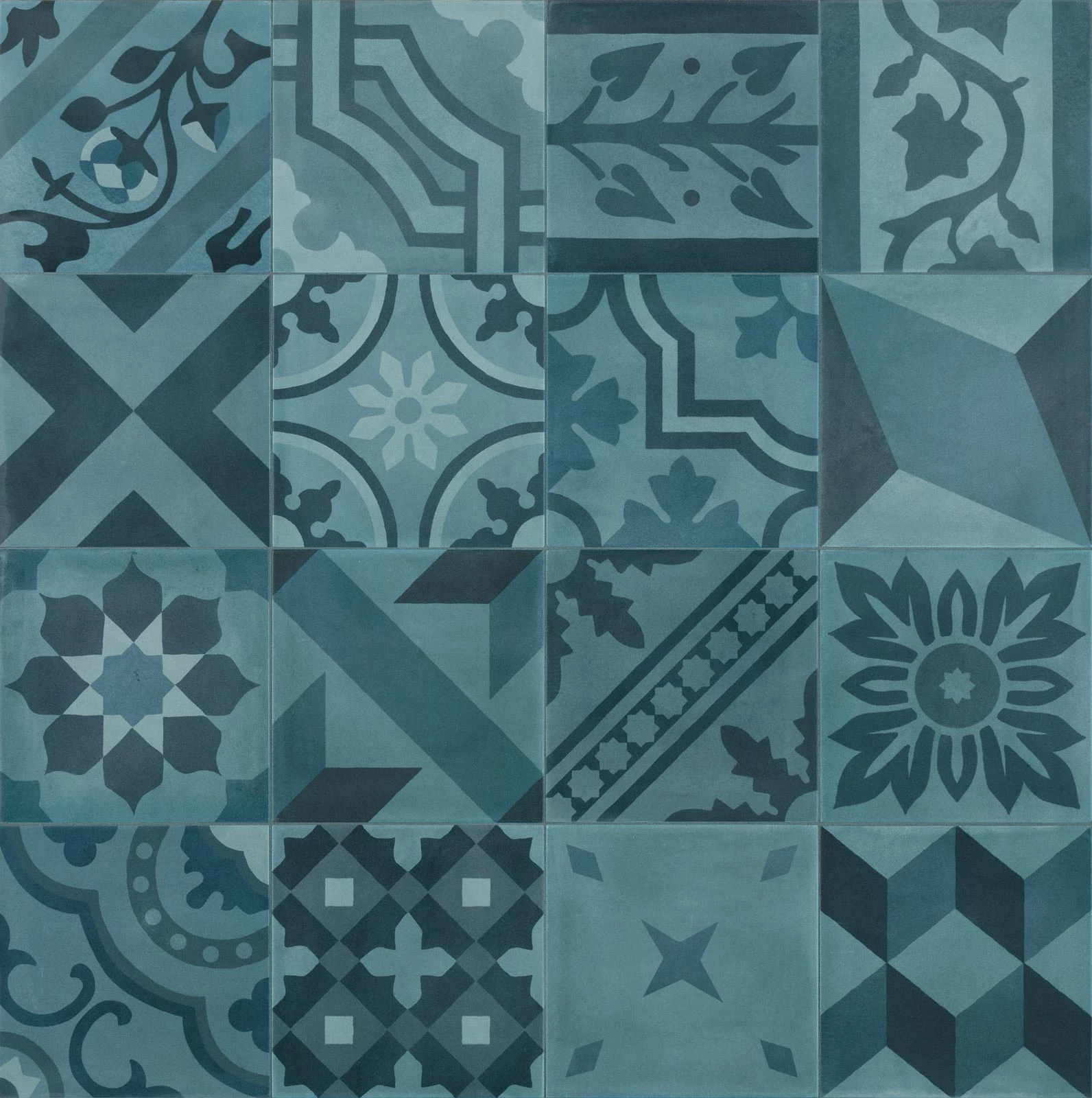 marazzi d_segni blend decoro mix azzurro M607 20x20 cm