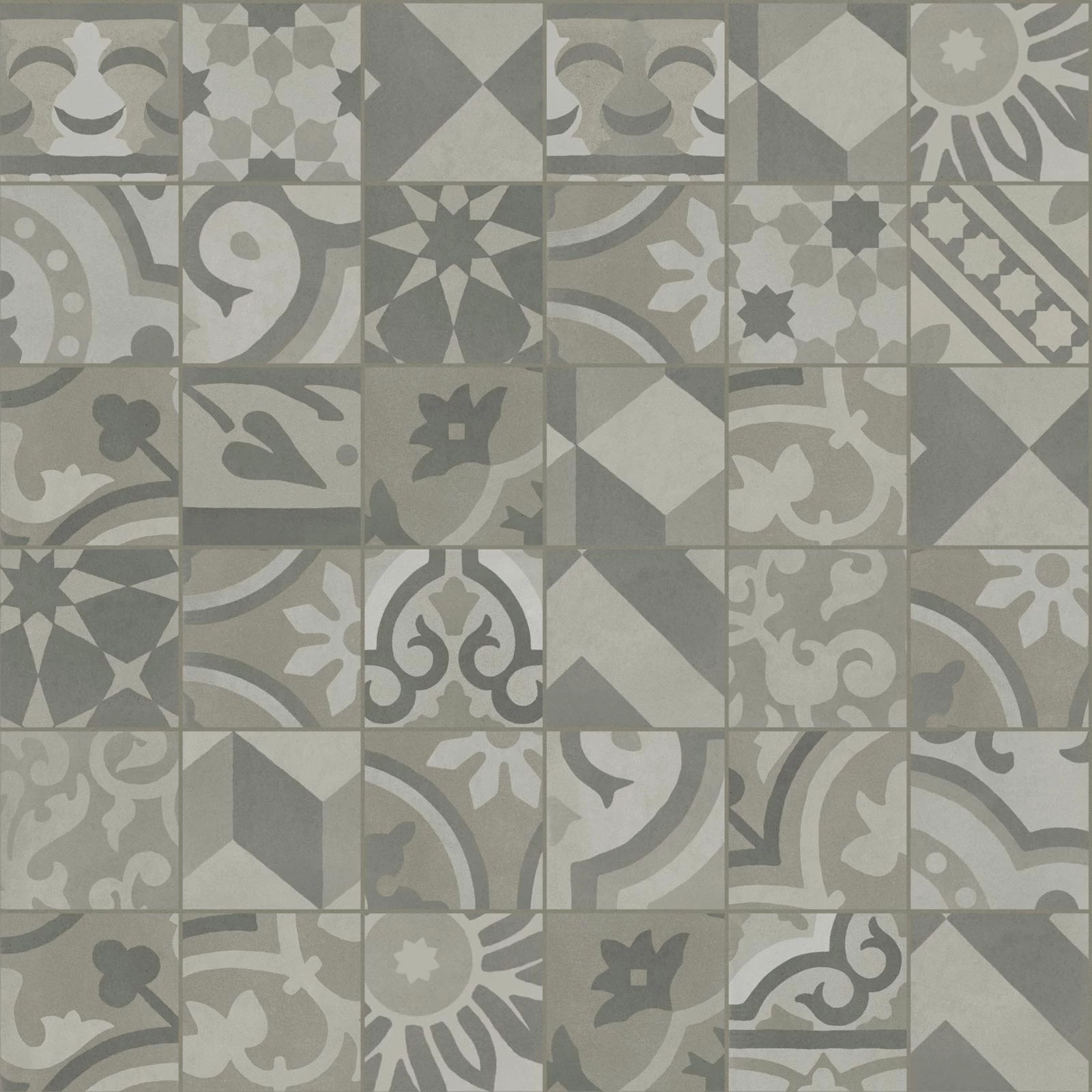 marazzi d_segni blend decoro mix grigio M61M 10x10 cm