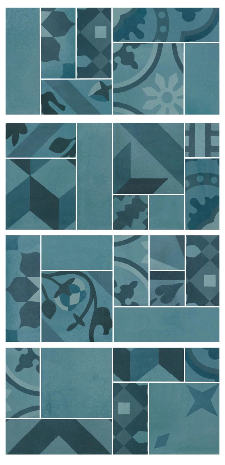 marazzi d_segni blend azzurro mosaico M8WR 19x38 cm