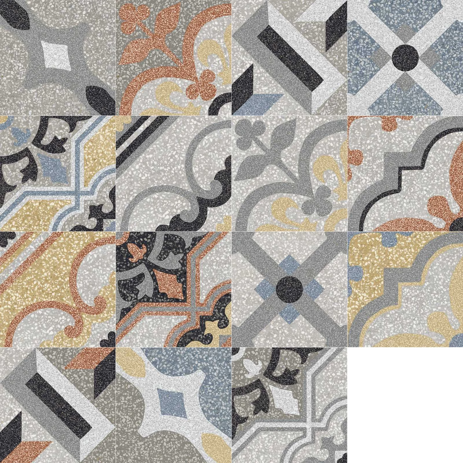 marazzi d_segni scaglie decoro mix M1LJ 20x20 cm