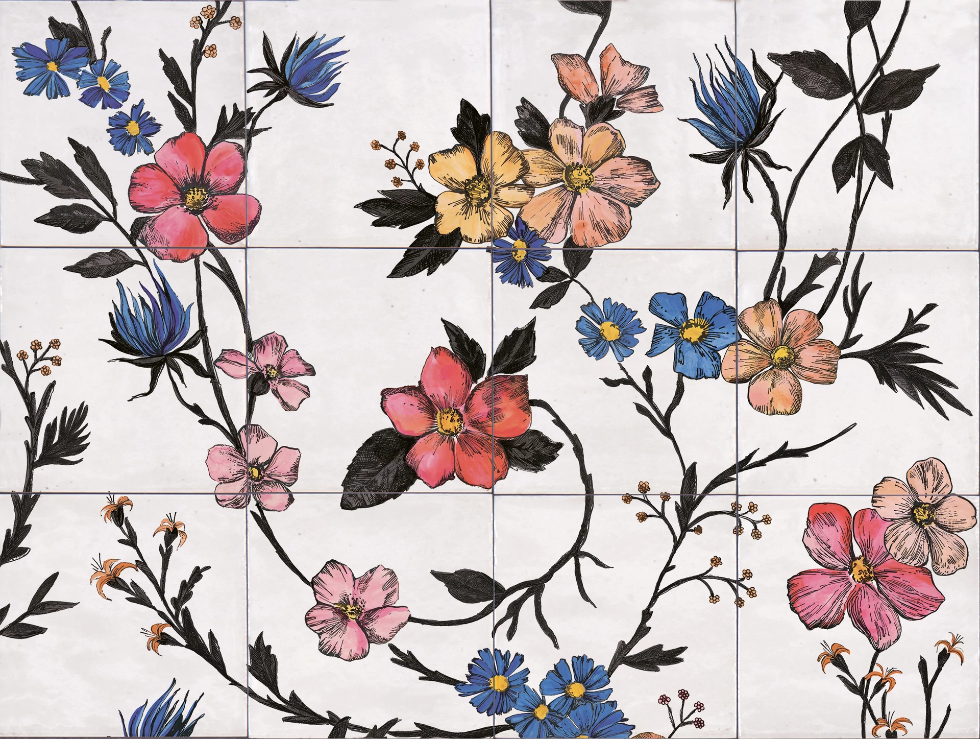marazzi rice decoro garden modulo B M9E5 60x45 cm