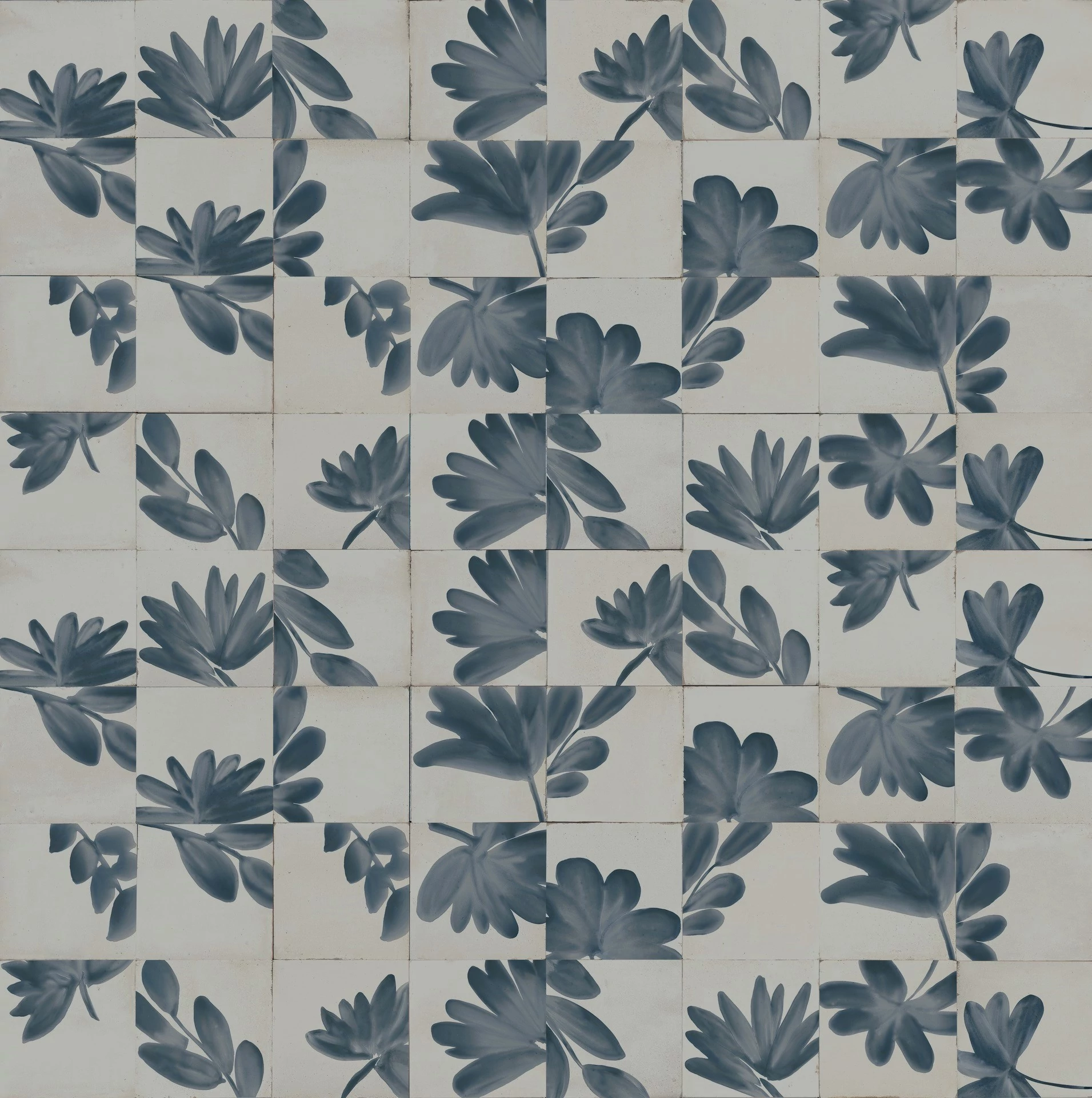 marazzi rice grigio decoro blossom csempe M9JD 15x15 cm