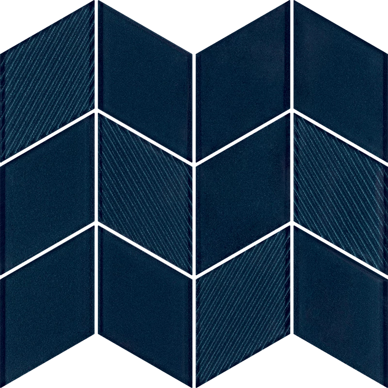 paradyz nightwish universal glass mozaik sky romb navy 20,5x23,8 cm