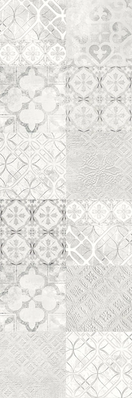paradyz twin grys patchwork csempe 25x75 cm