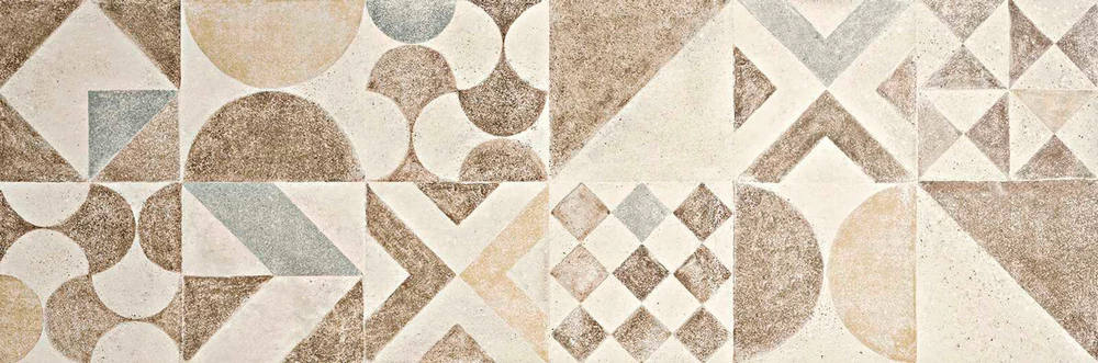 ragno cocciopesto decoro caleido avorio R5UY 40x120 cm