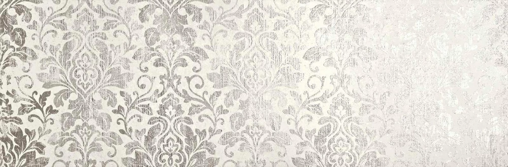 ragno cocciopesto decoro opera bianco R6TM 40x120 cm
