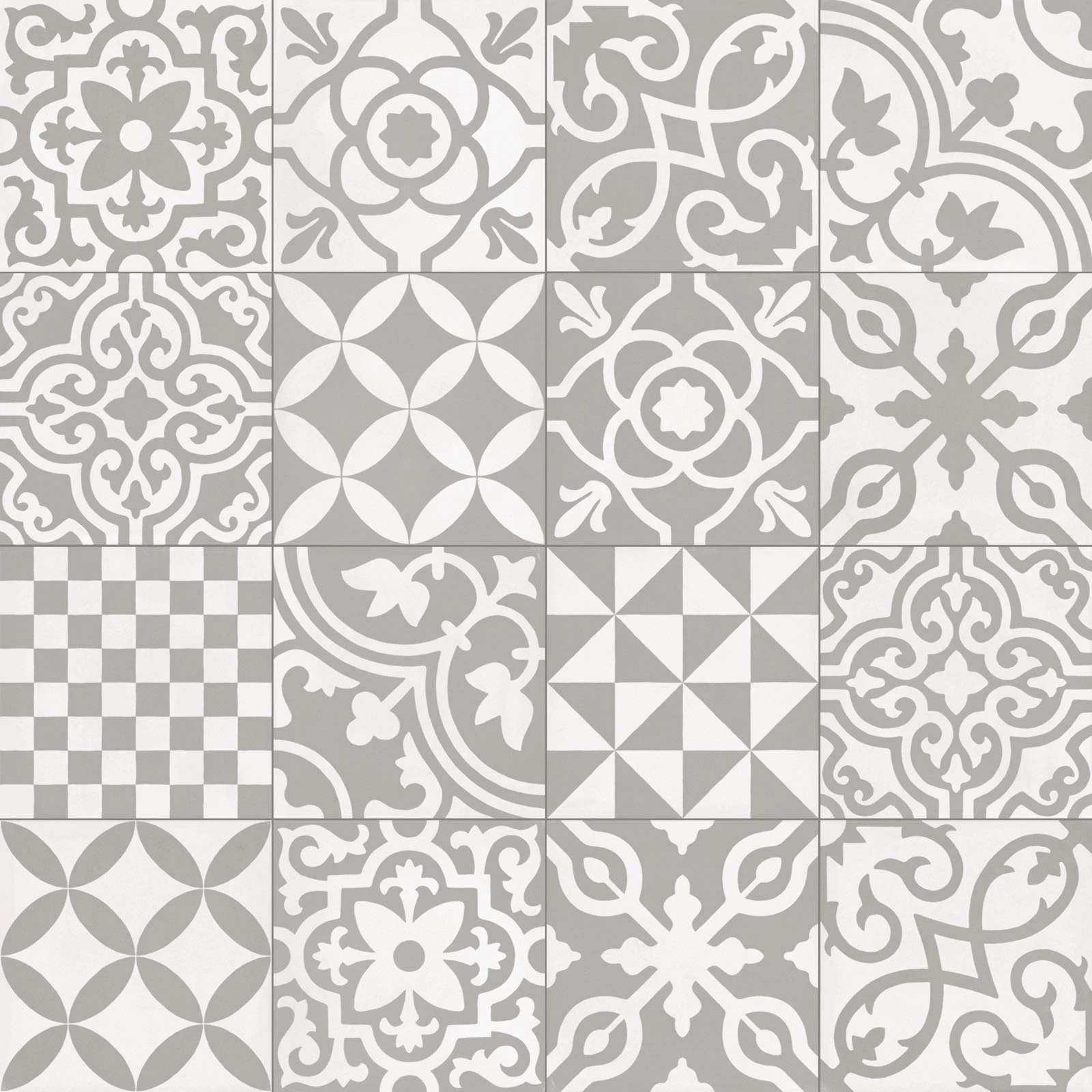 ragno contrasti decoro mix grigio R7GY 20x20 cm