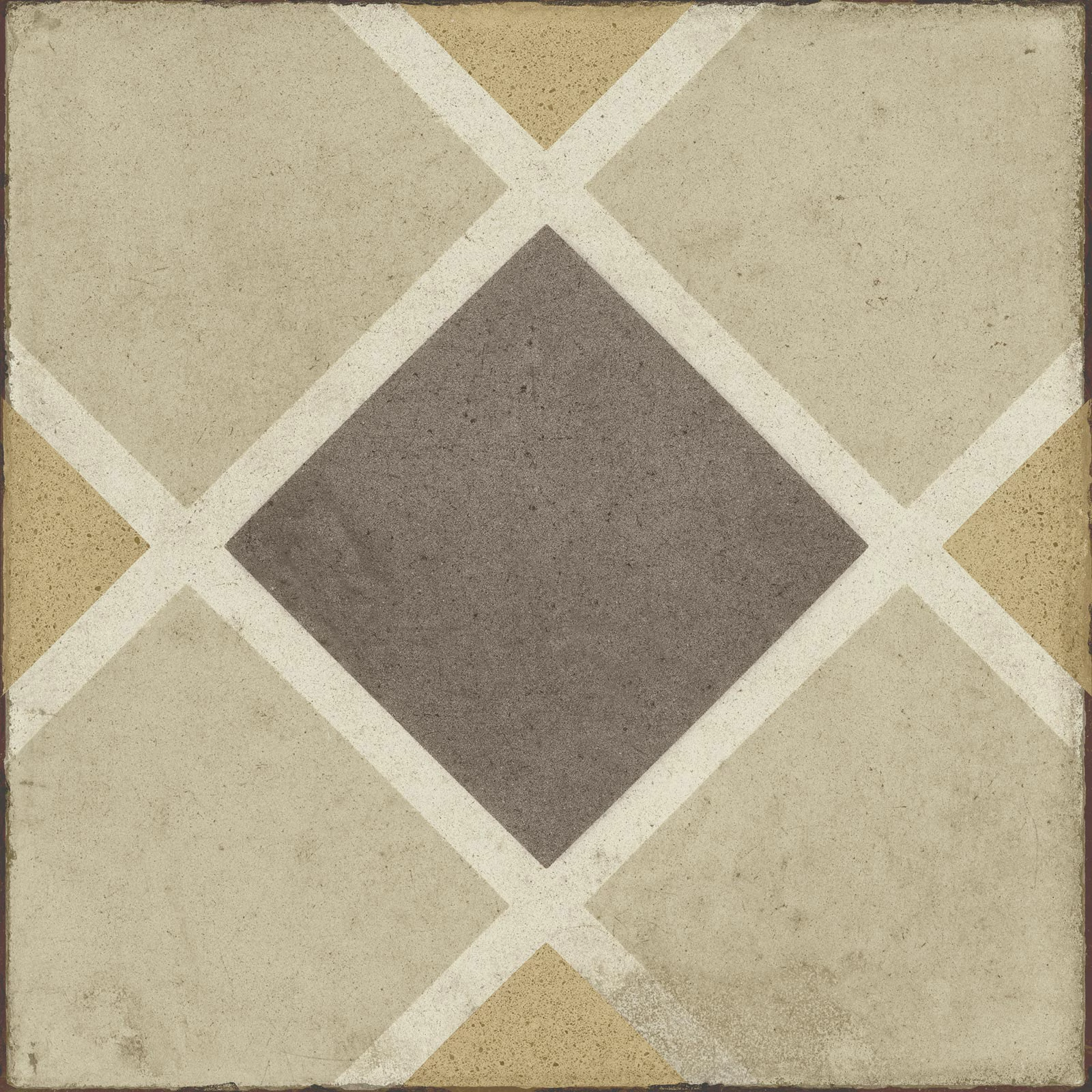 ragno ottocento decoro tappeto1 ambra R86R 20x20 cm