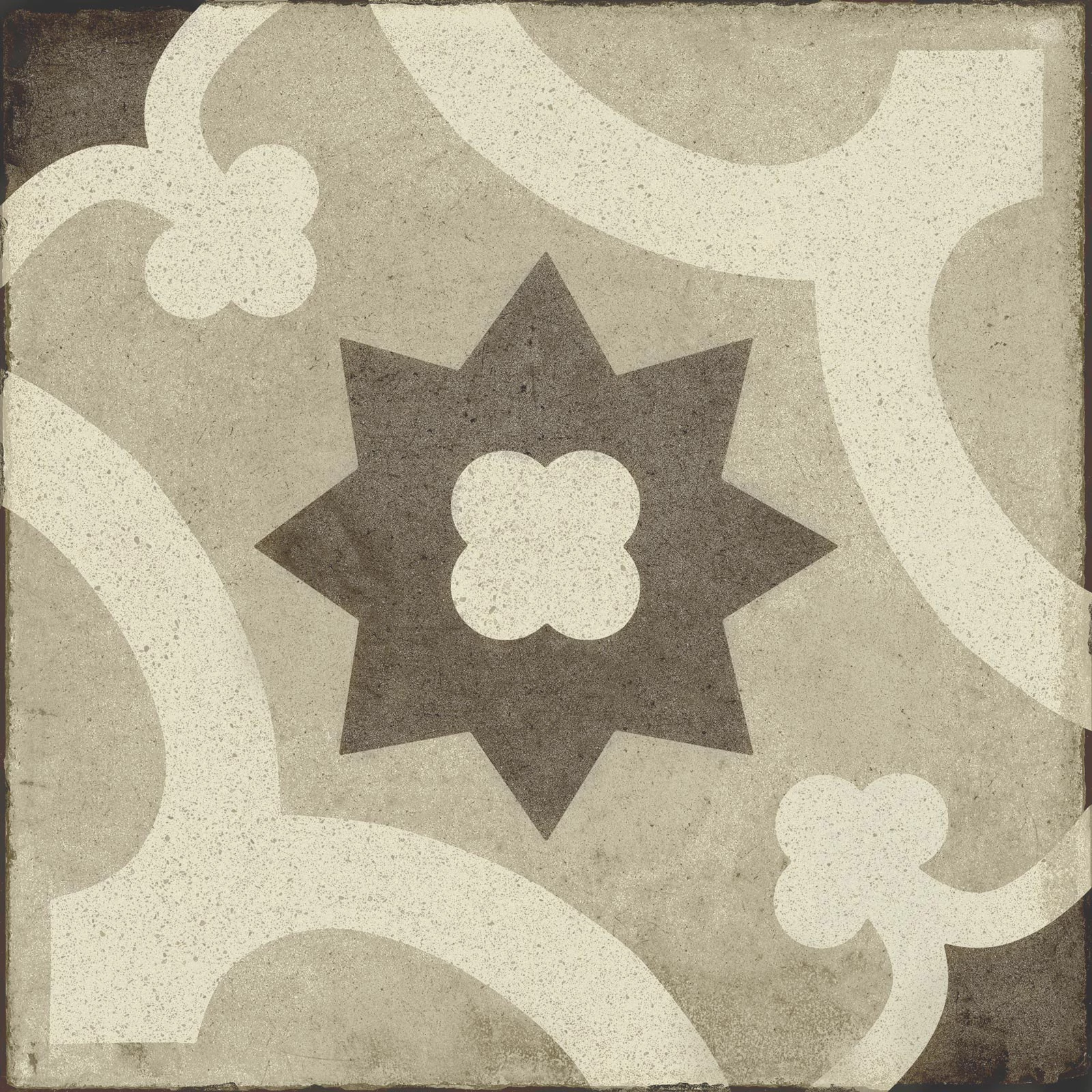 ragno ottocento decoro tappeto2 ambra R86S 20x20 cm