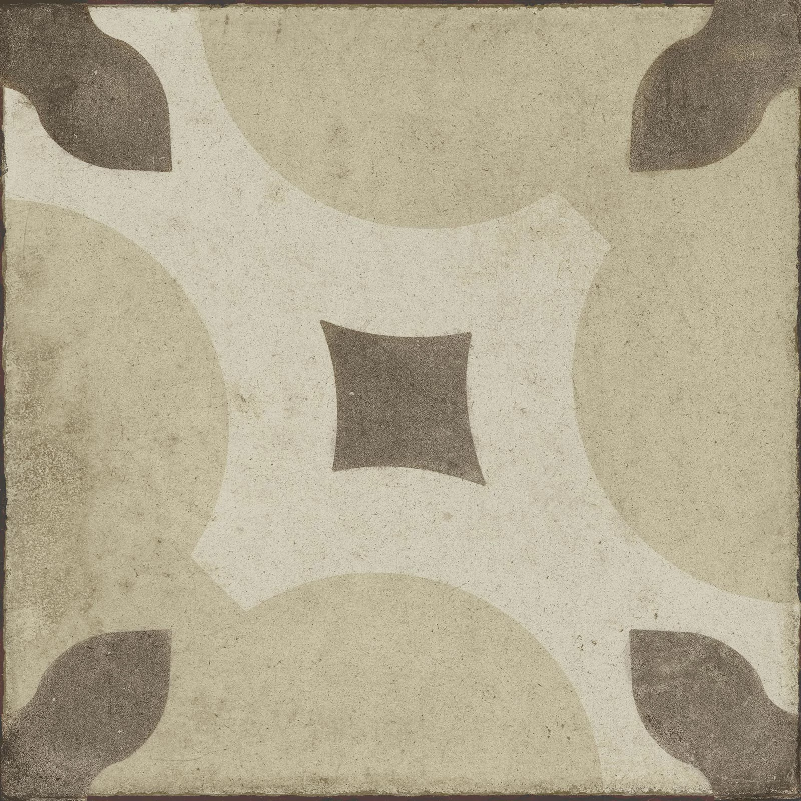 ragno ottocento decoro tappeto6 ambra R86W 20x20 cm