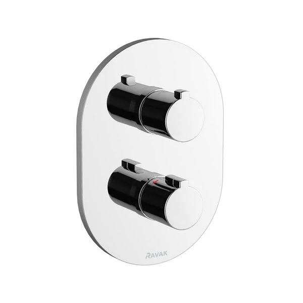 ravak chrome termosztátos falba süllyesztett csaptelep váltóval belső egységgel, cr 063.00