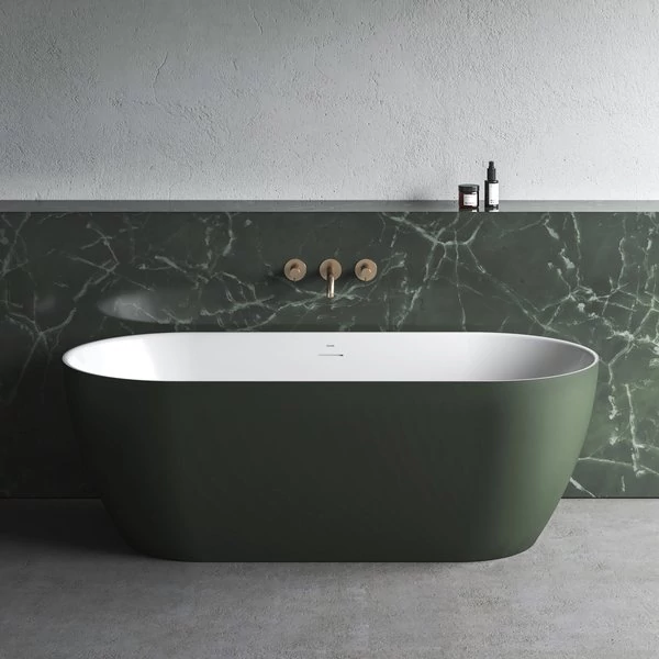 ravak freedom o tec térbenálló akrilkád 170x77 grey green, fehér lefolyóval