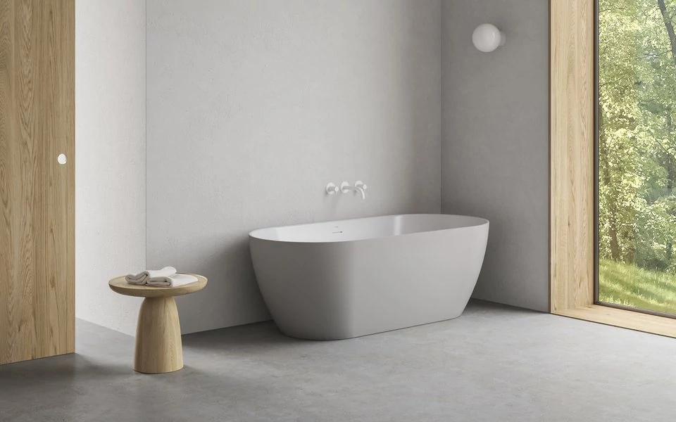 ravak freedom o tec térbenálló akrilkád 170x77 smoke grey, fehér lefolyóval