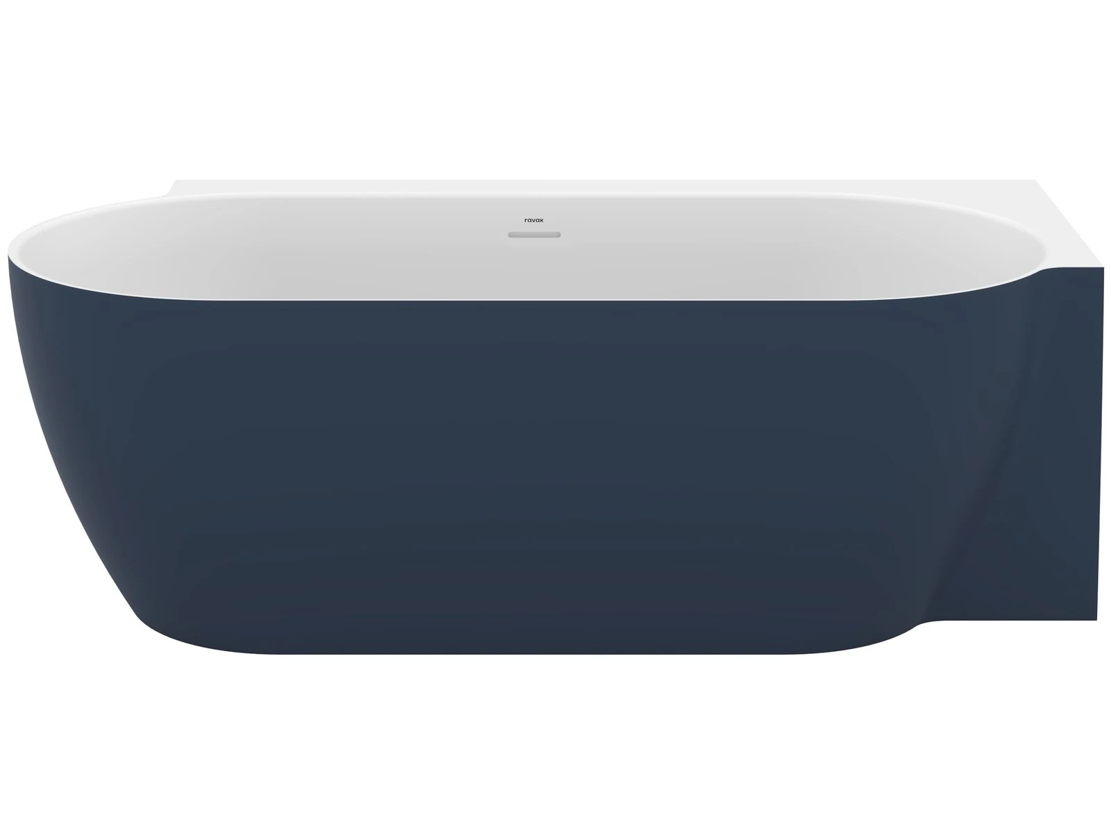 ravak freedom corner II tec r térbenálló akrilkád 175x86 fehér/ deepsea blue lefolyóval