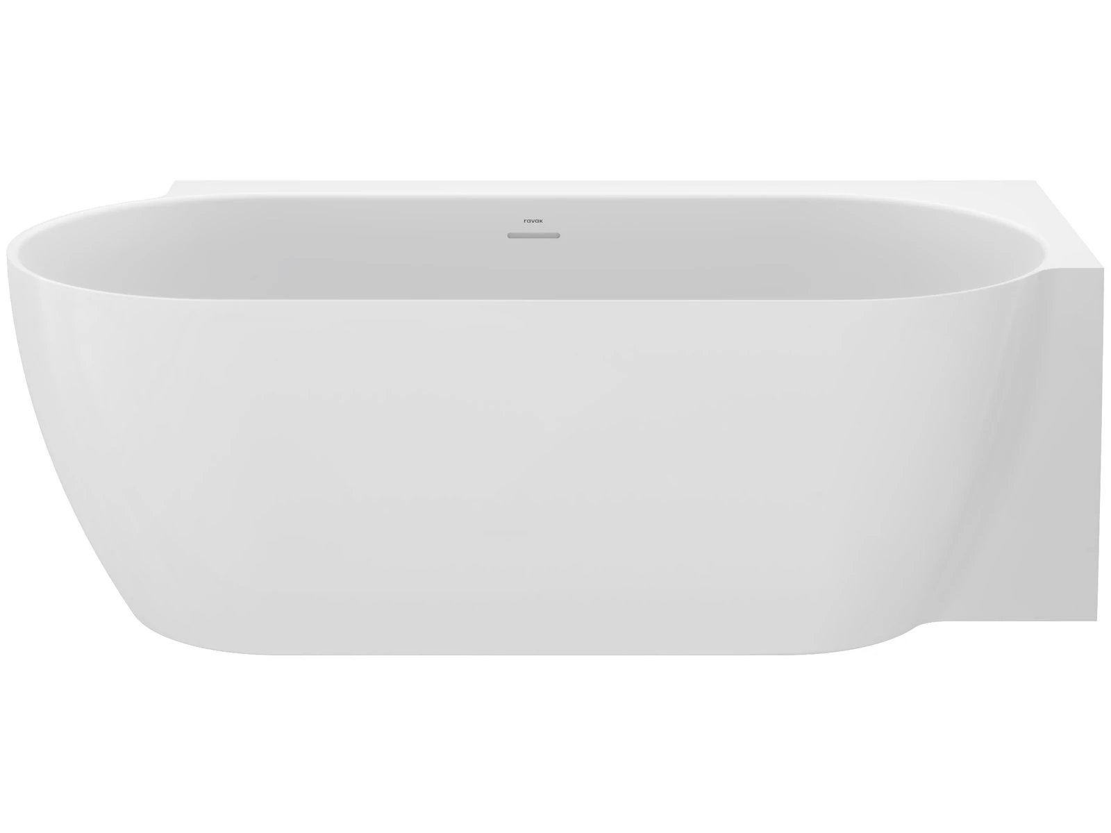 ravak freedom corner II tec r térbenálló akrilkád 175x86 fehér/ fekete lefolyó