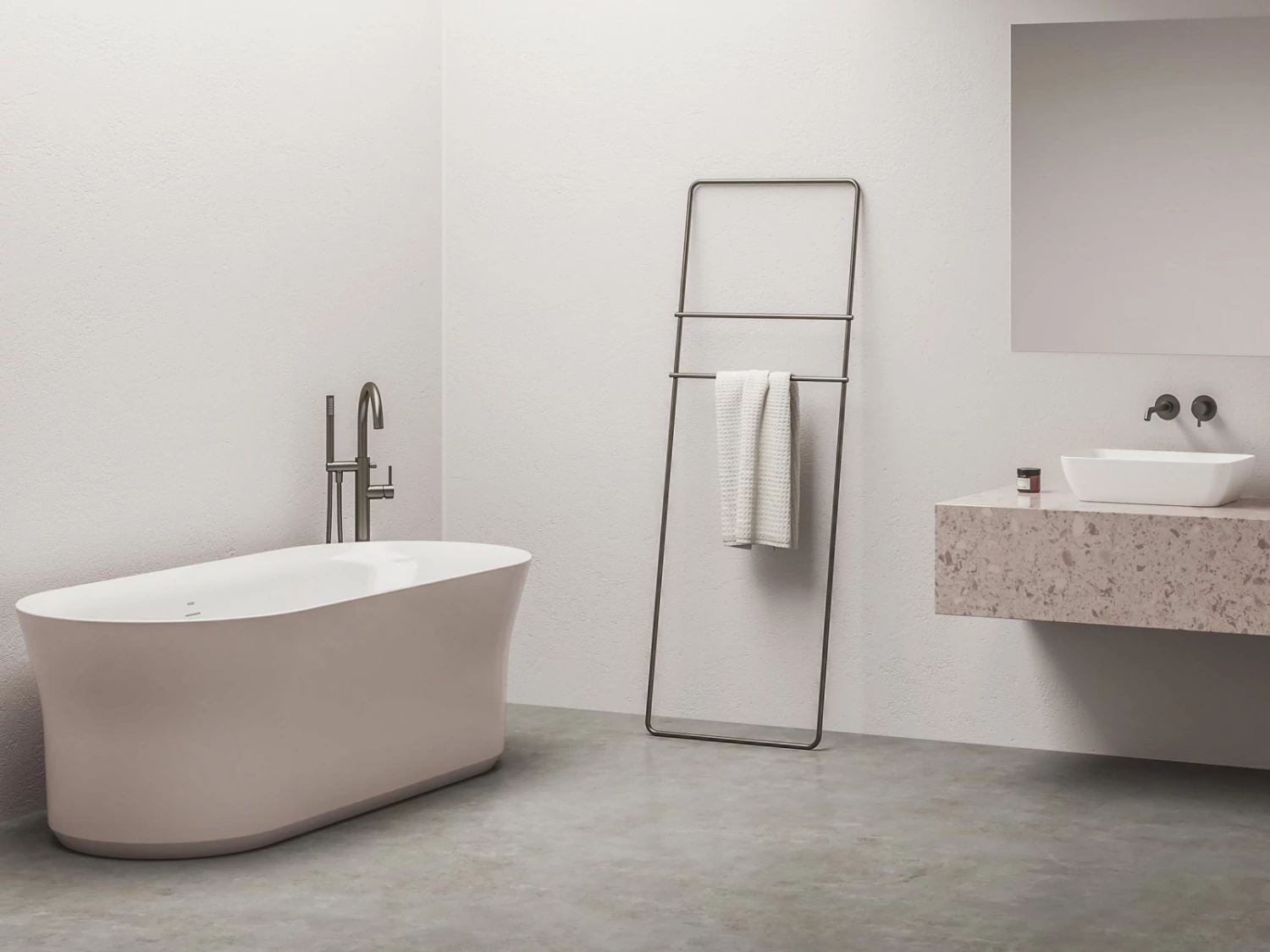 ravak ypsilon térbenálló akrilkád 180x80 fehér, alabaster pink , fehér túlfolyóval