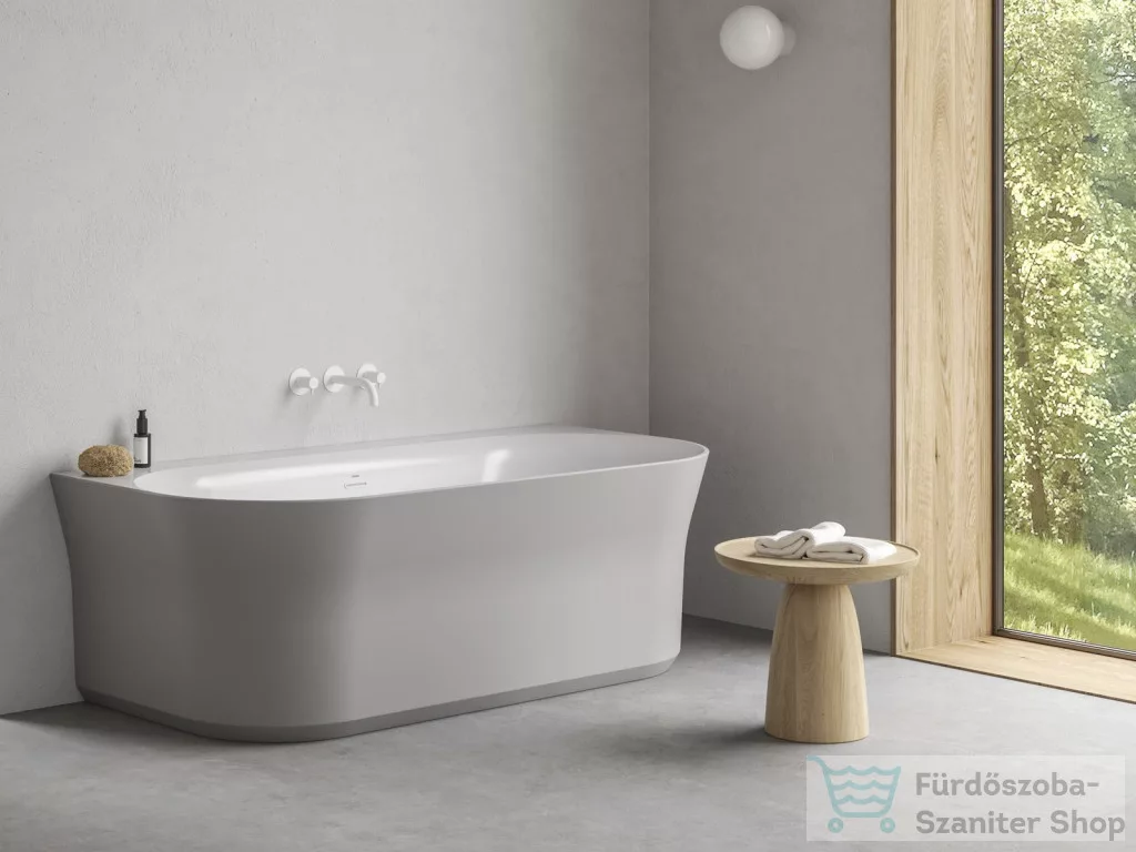 ravak ypsilon wall térbenálló akrilkád wall 178x86 fehér, smoke grey, fehér túlfolyóval