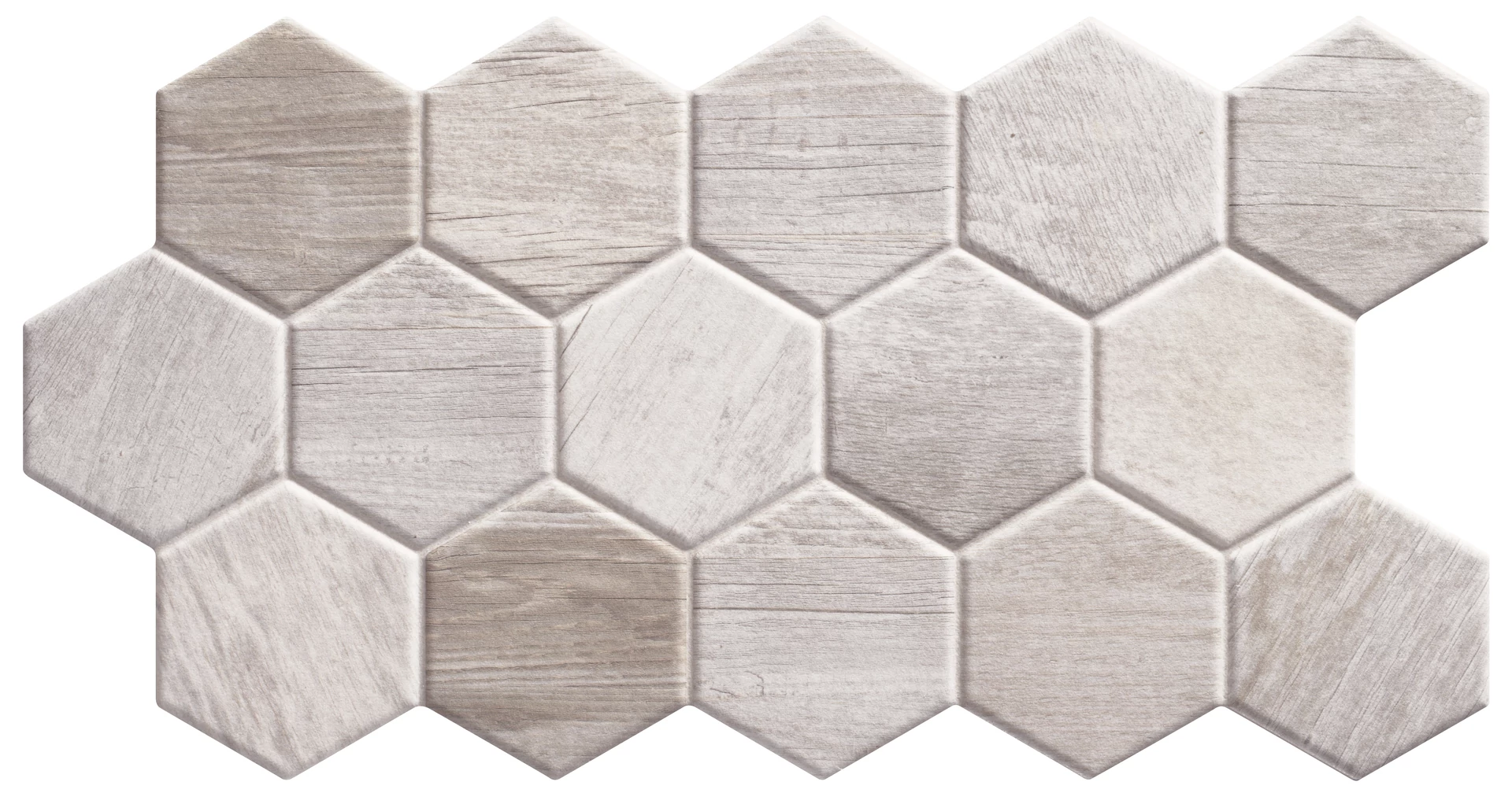 realonda hex sequioa white 26,5x51 cm