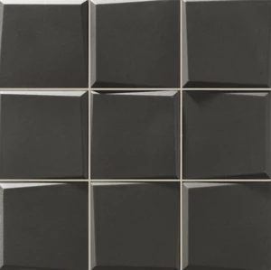 realonda pattern negro 33x33 cm