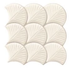 realonda scale shell white csempe 30,7x30,7 cm