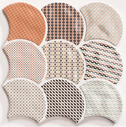 realonda scale gloss patchwork csempe 30,7x30,7 cm