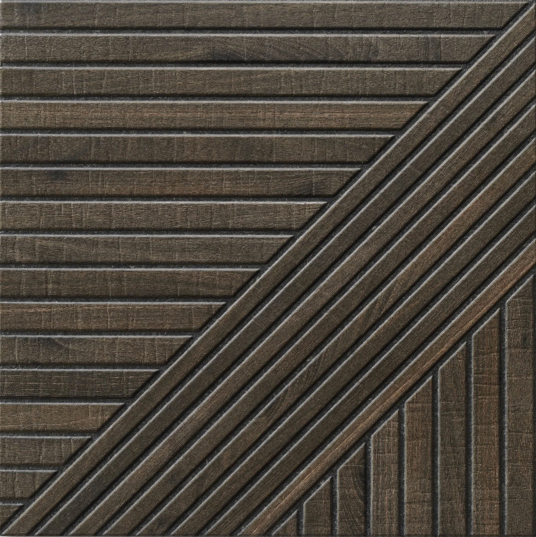 realonda tangram wood walnut 44x44 cm
