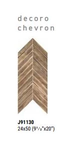 rondine sherwood chevron decoro walnut 24x50 cm